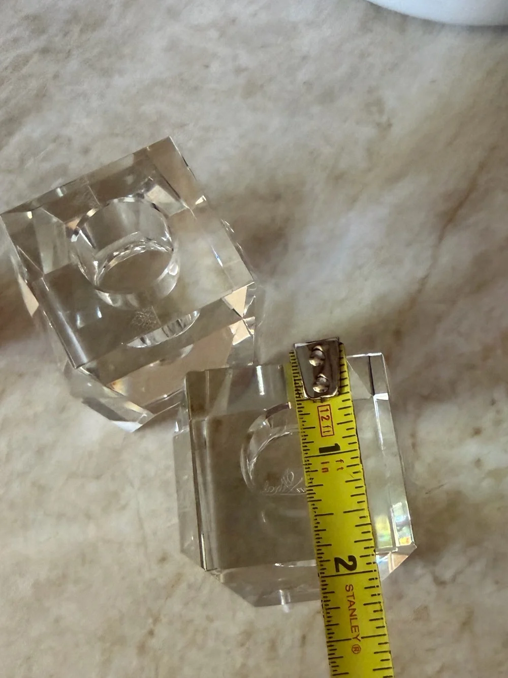 Rosenthal crystal candlestick holders -2